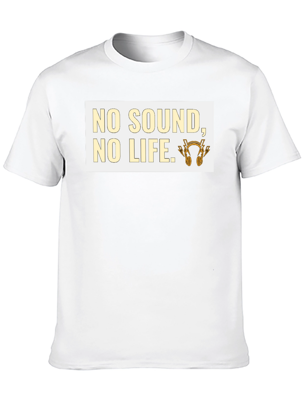 No Sound No Life Graphic Tee - Black