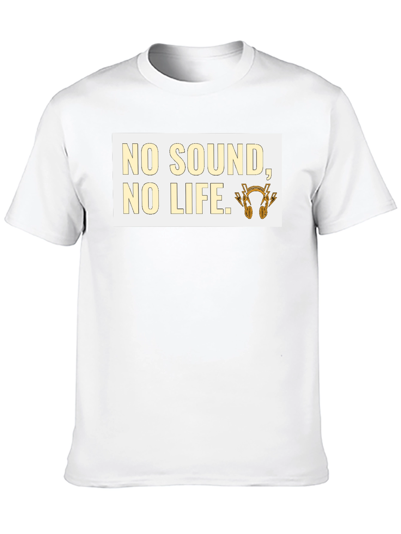 No Sound No Life Graphic Tee - Black