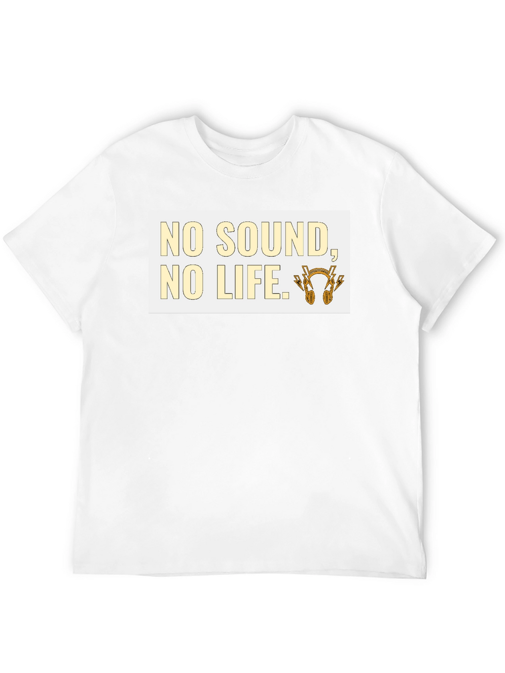 No Sound No Life Graphic Tee - Black