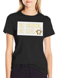 No Sound No Life Graphic Tee - Black