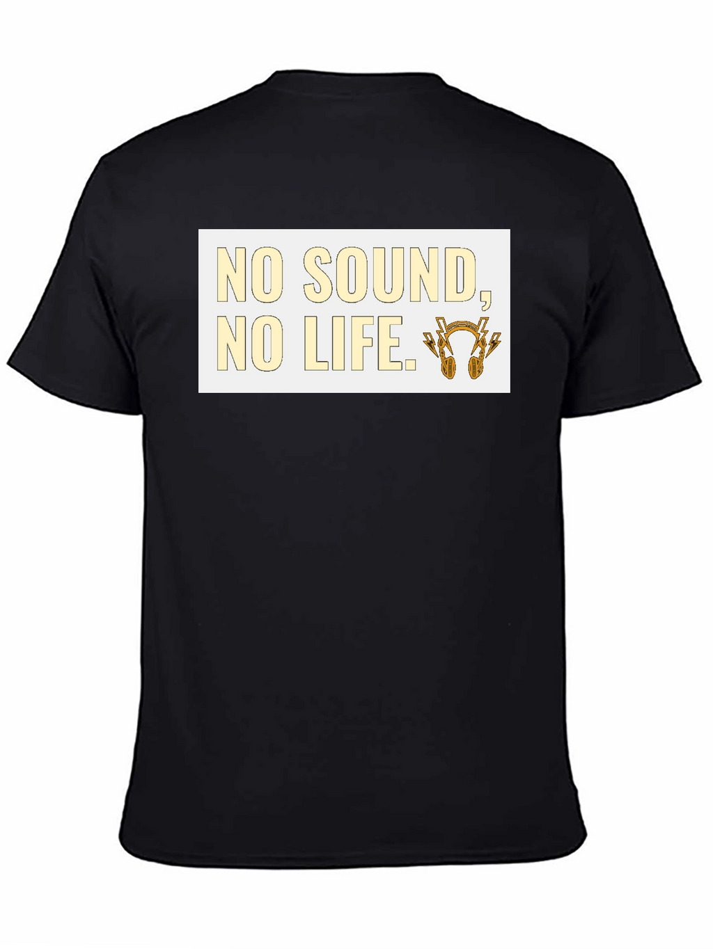 No Sound No Life Graphic Tee - Black