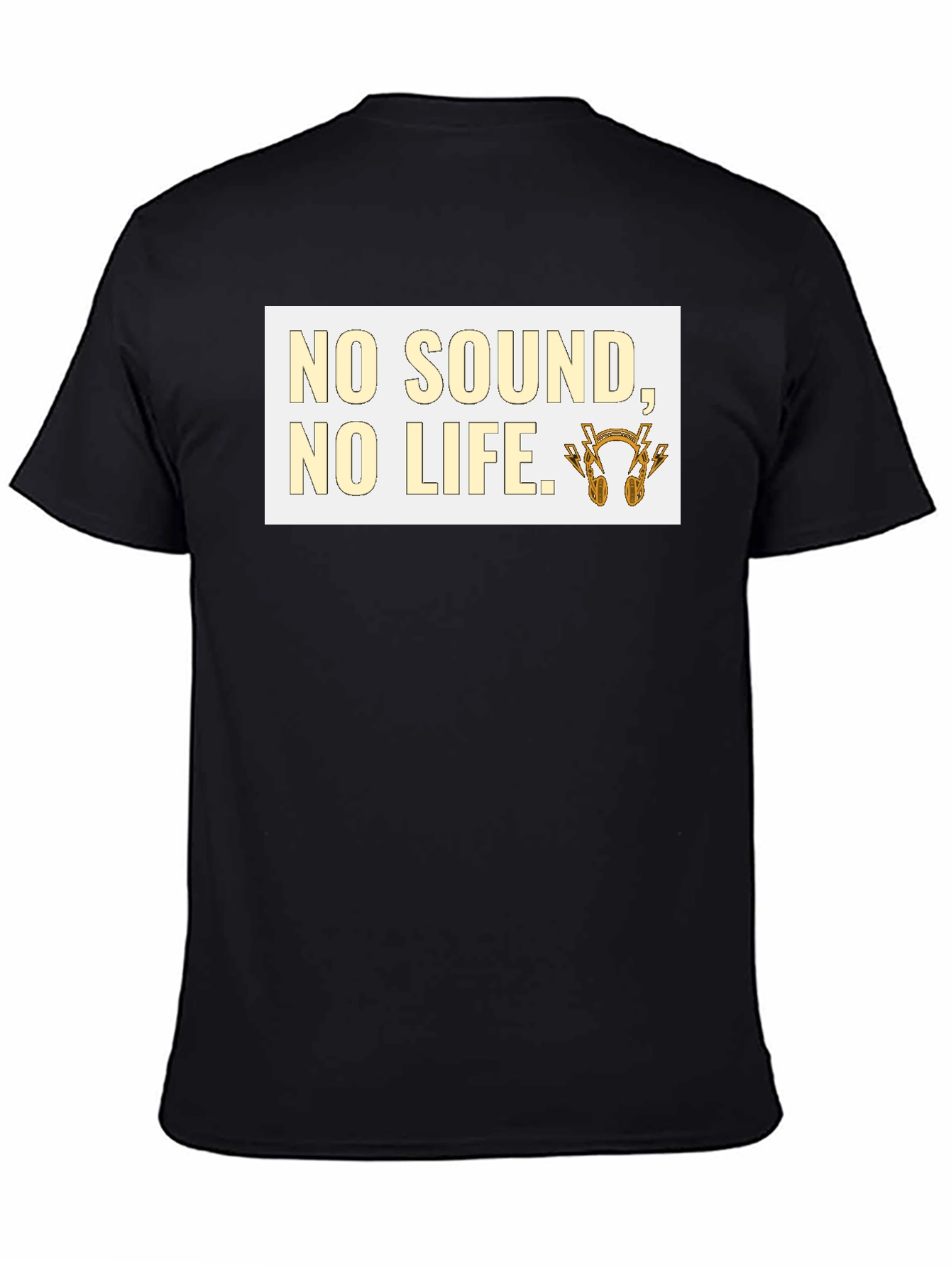 No Sound No Life Graphic Tee - Black