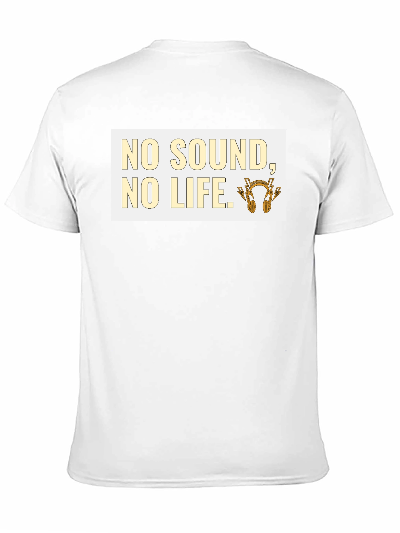No Sound No Life Graphic Tee - Black