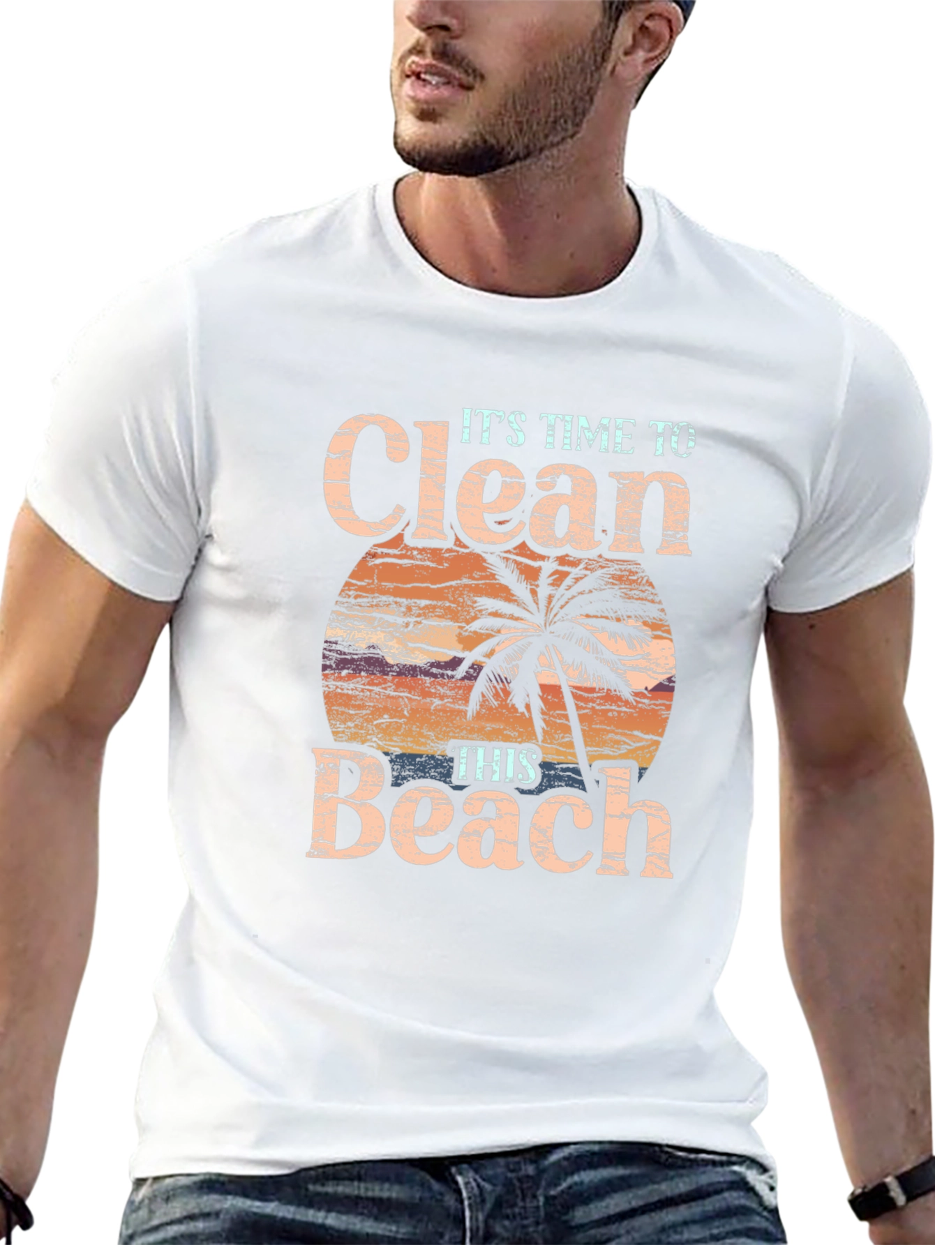 Clean Beach T-Shirt - Time to Act