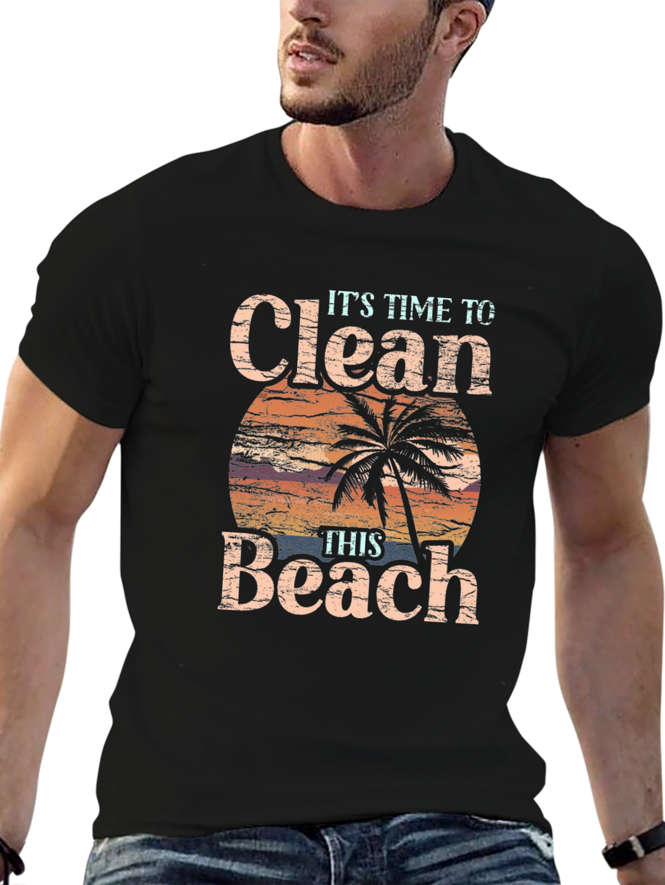 Clean Beach T-Shirt - Time to Act