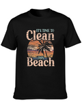 Clean Beach T-Shirt - Time to Act