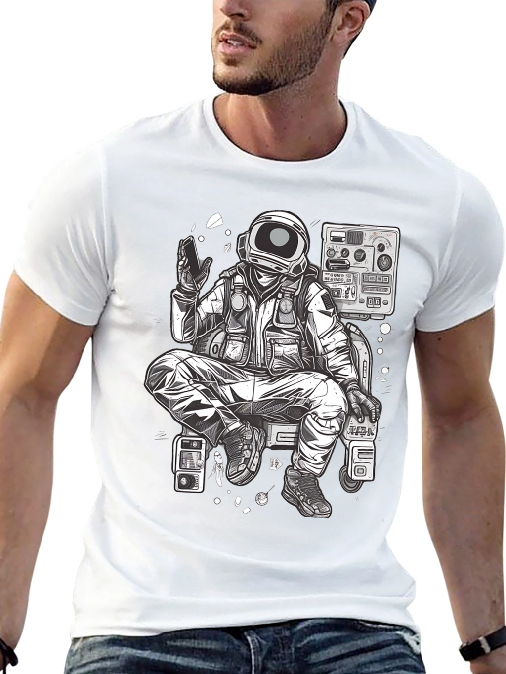 Astronaut Graphic Tee - Space Explorer T-Shirt