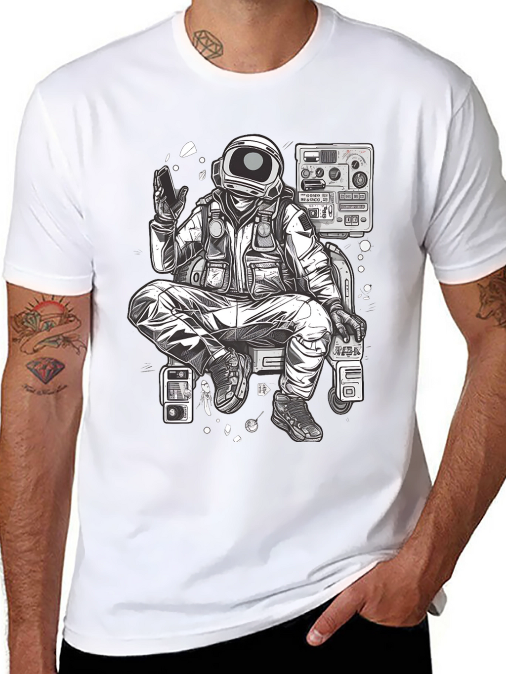 Astronaut Graphic Tee - Space Explorer T-Shirt