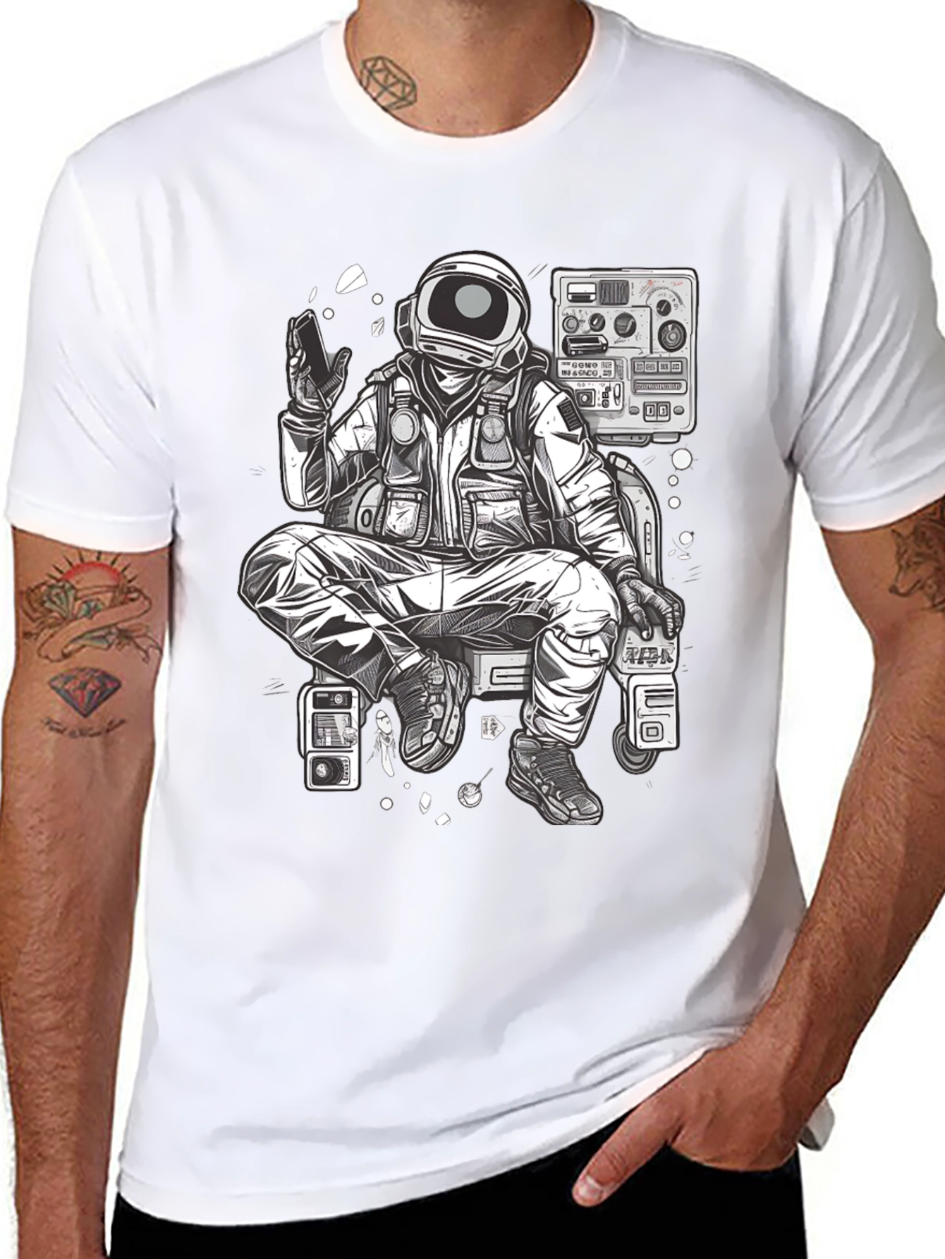 Astronaut Graphic Tee - Space Explorer T-Shirt
