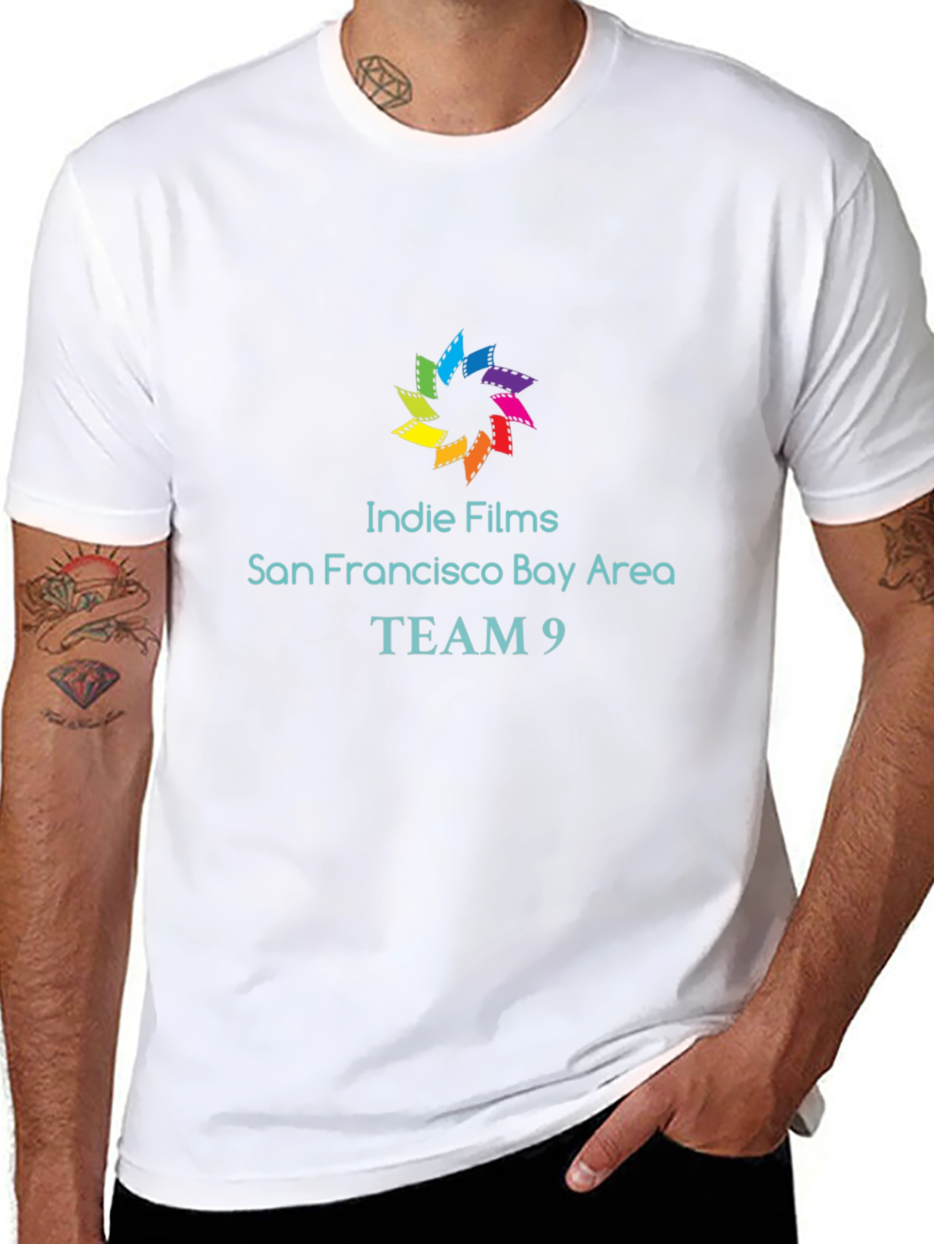 Indie Films Team 9 Black T-Shirt