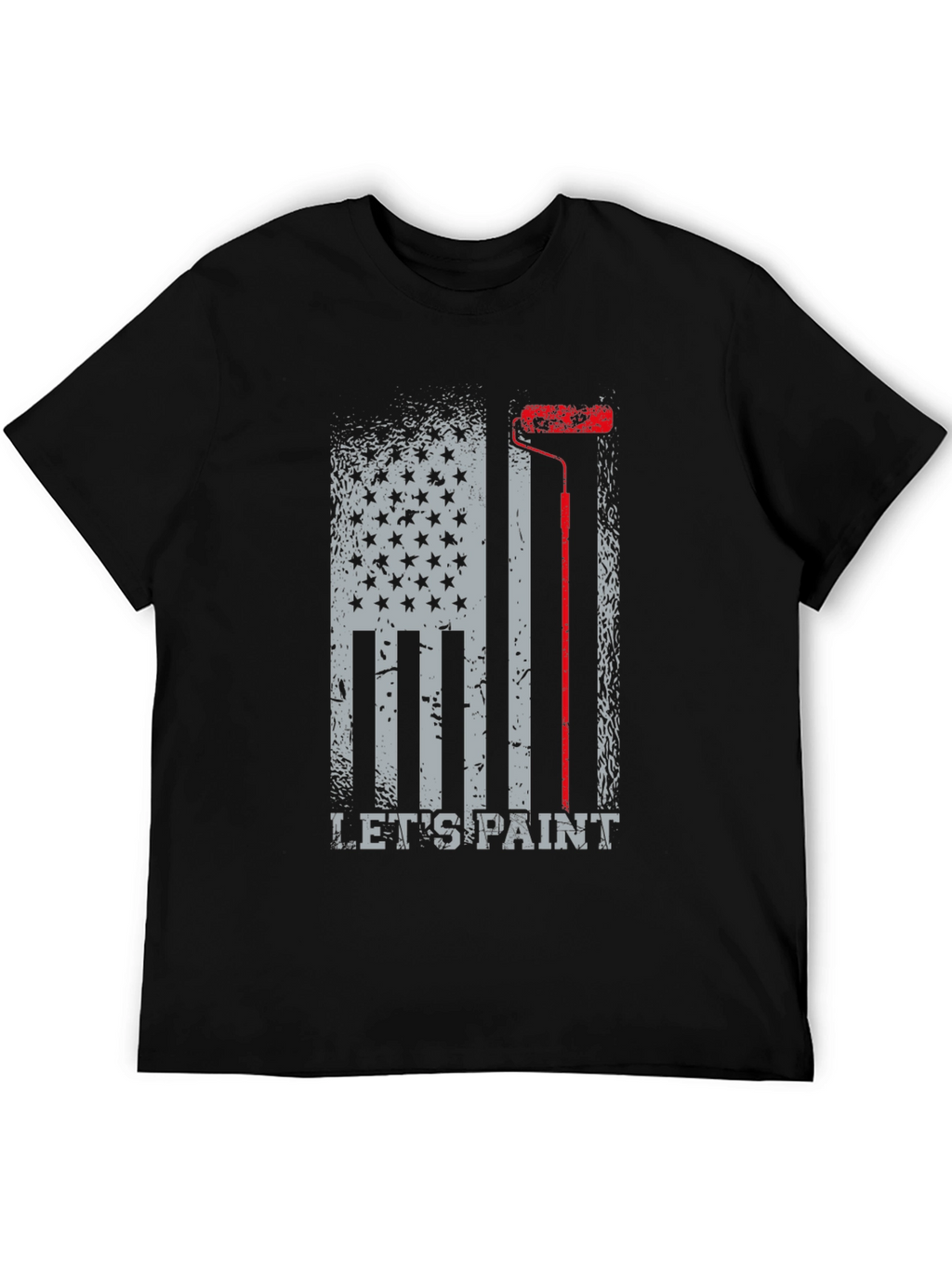 Lets Paint American Flag Graphic T-Shirt