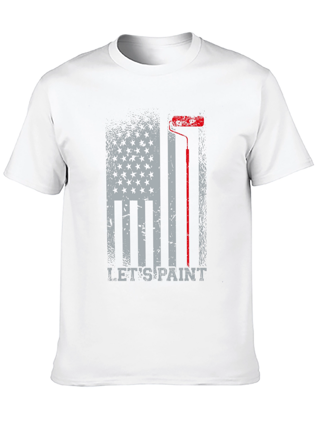 Lets Paint American Flag Graphic T-Shirt