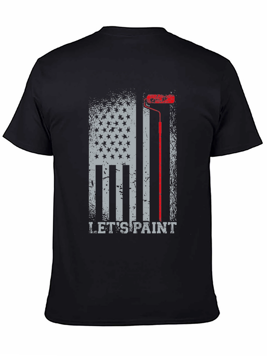 Lets Paint American Flag Graphic T-Shirt