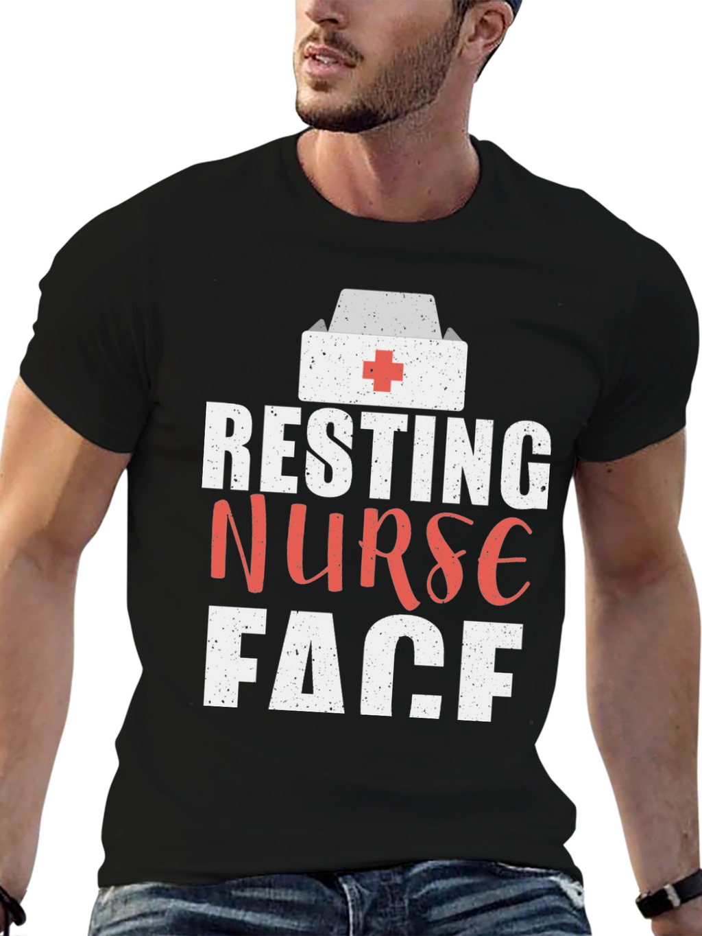 Resting Nurse Face Graphic Tee