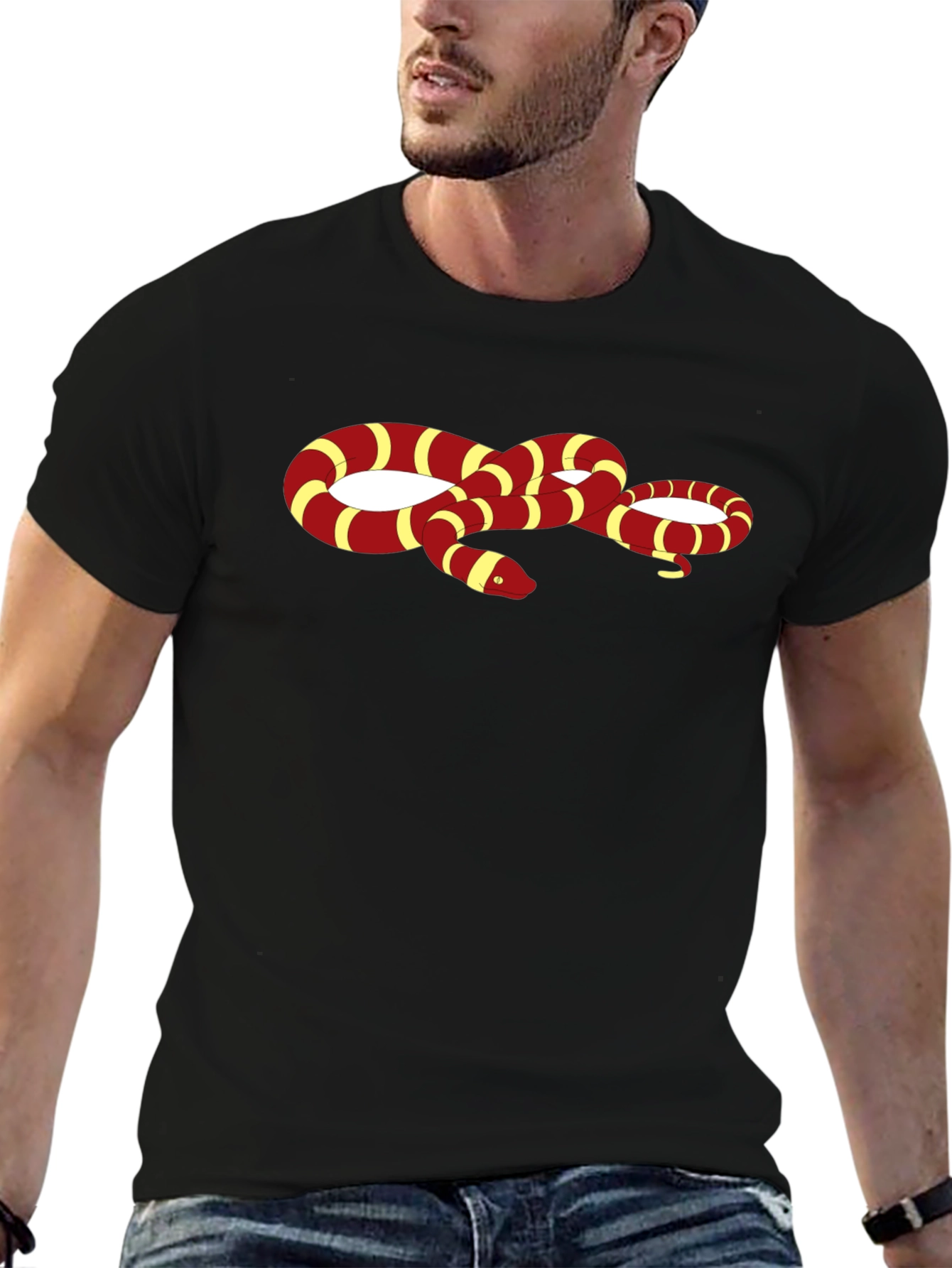 Snake Graphic Black T-Shirt