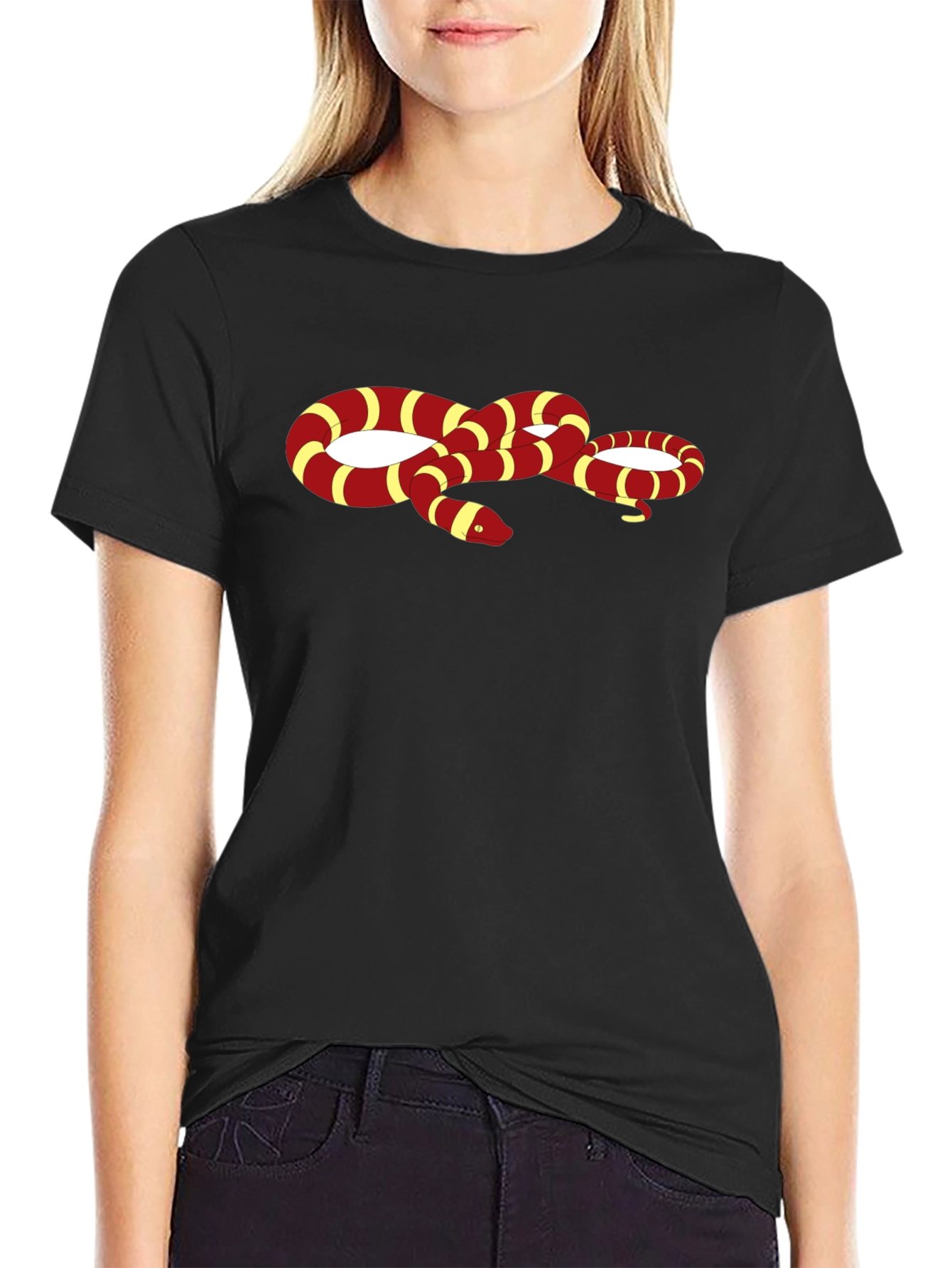 Snake Graphic Black T-Shirt