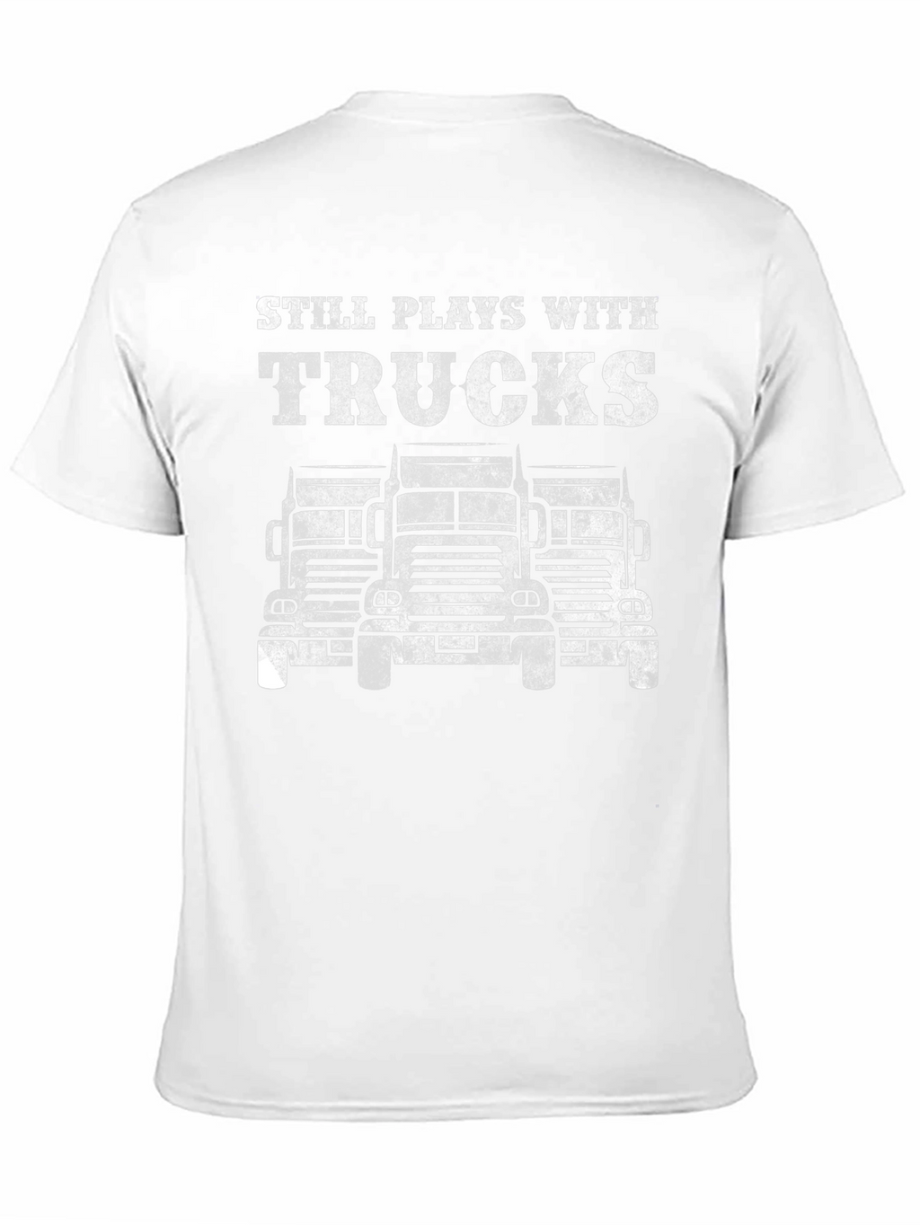Still Plays With Trucks Black T-Shirt