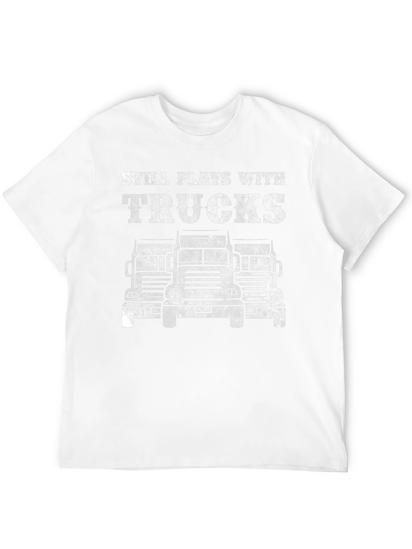 Still Plays With Trucks Black T-Shirt
