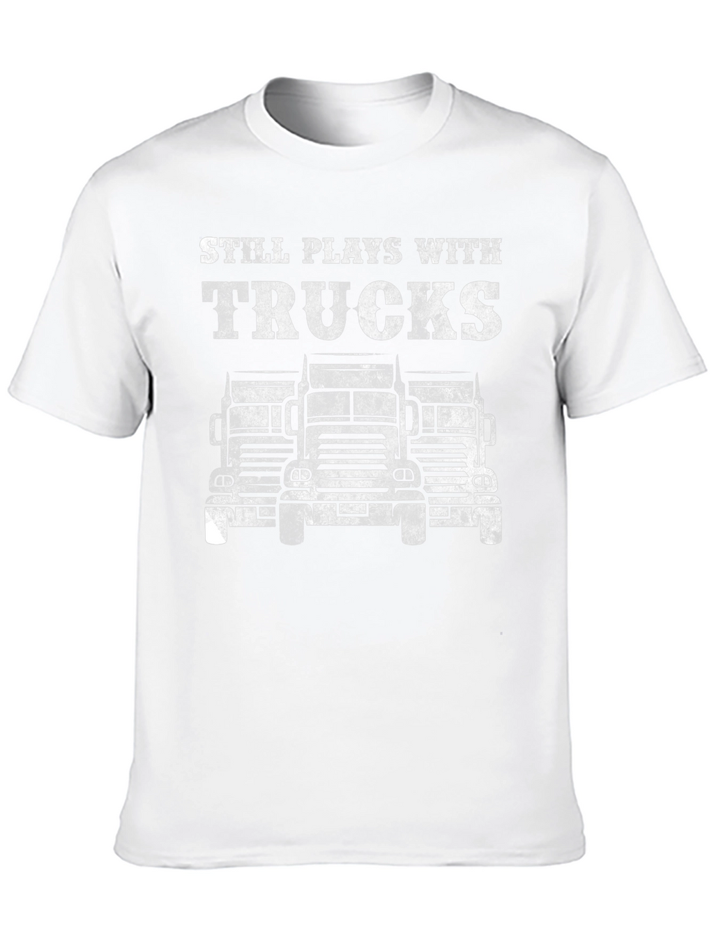 Still Plays With Trucks Black T-Shirt