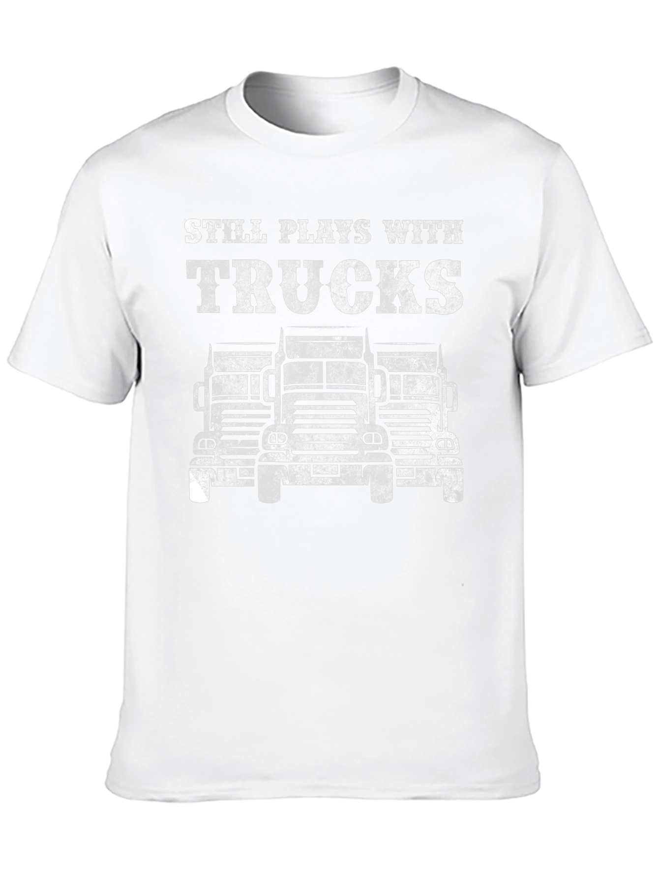 Still Plays With Trucks Black T-Shirt