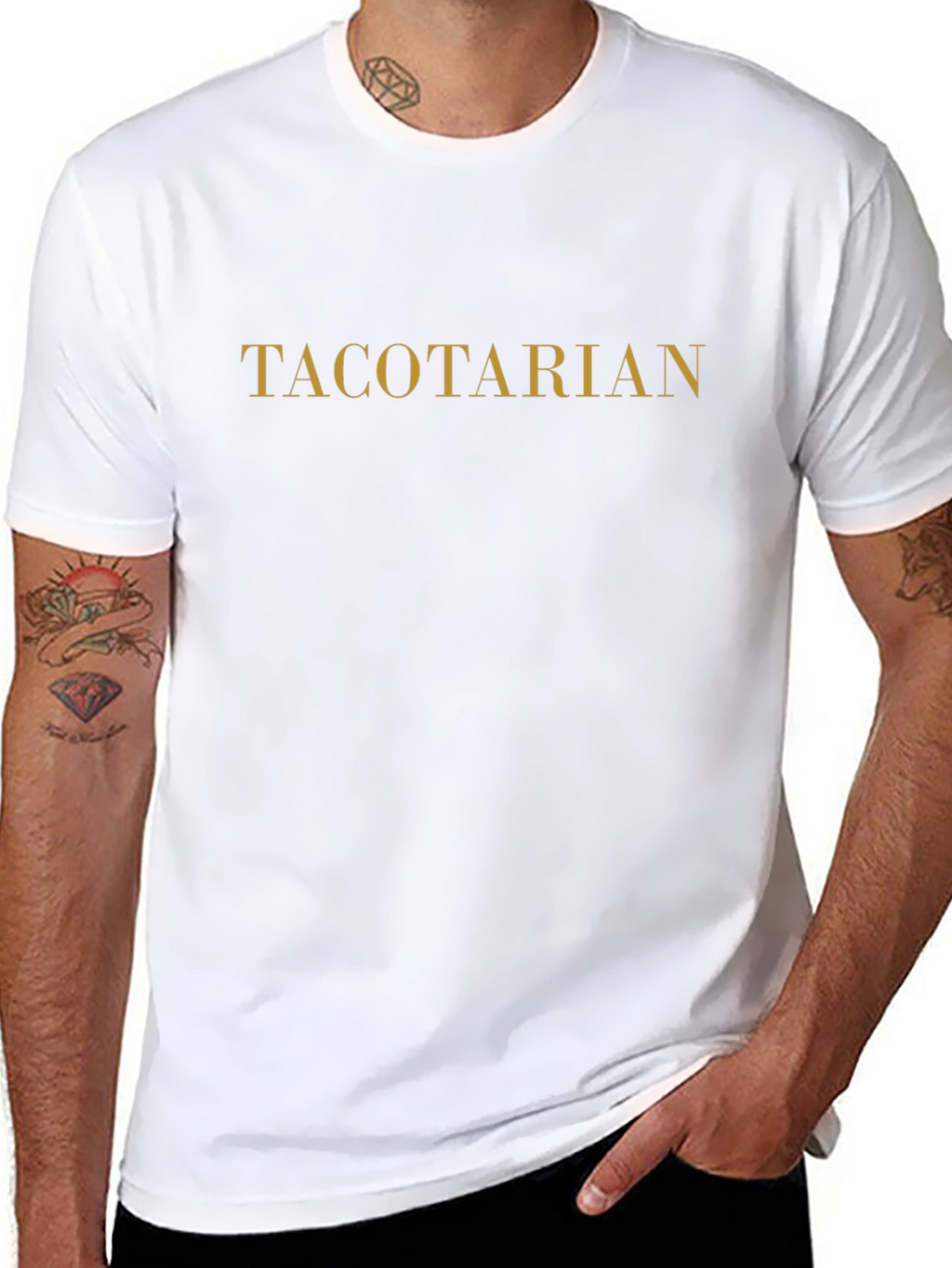 Tacotarian Black T-Shirt - Funny Foodie Tee