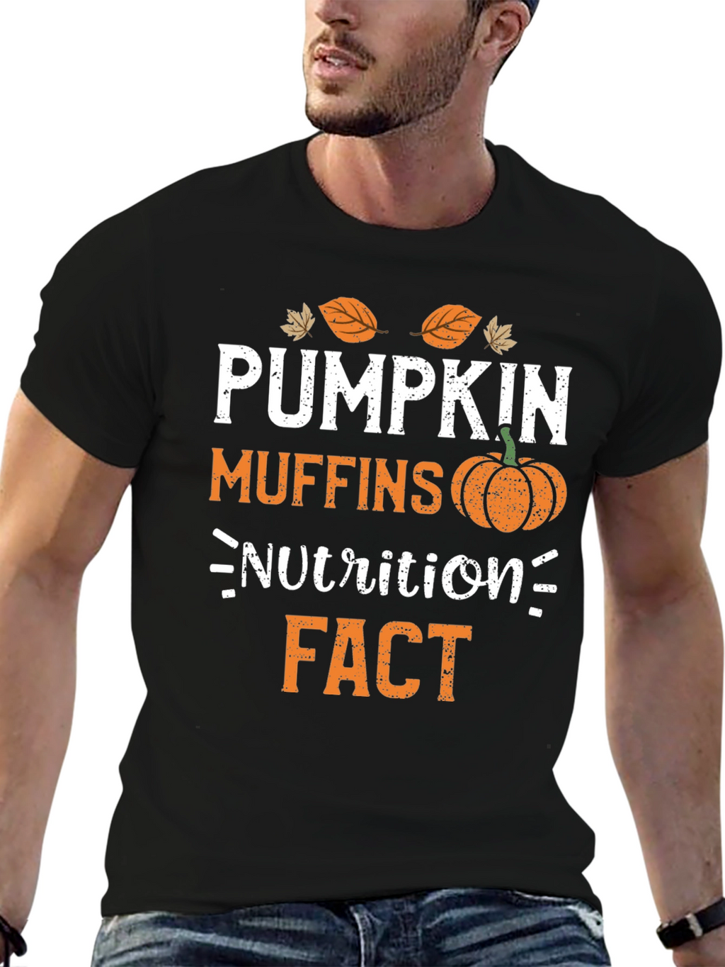 Pumpkin Muffins Nutrition Fact T-Shirt Fall