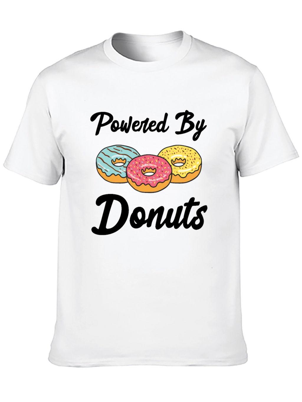 Powered By Donuts Graphic T-Shirt