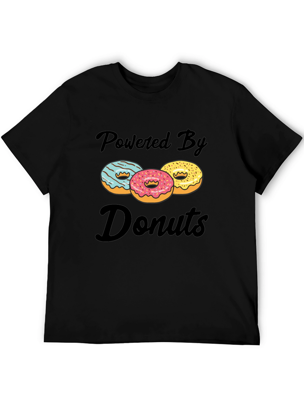 Powered By Donuts Graphic T-Shirt