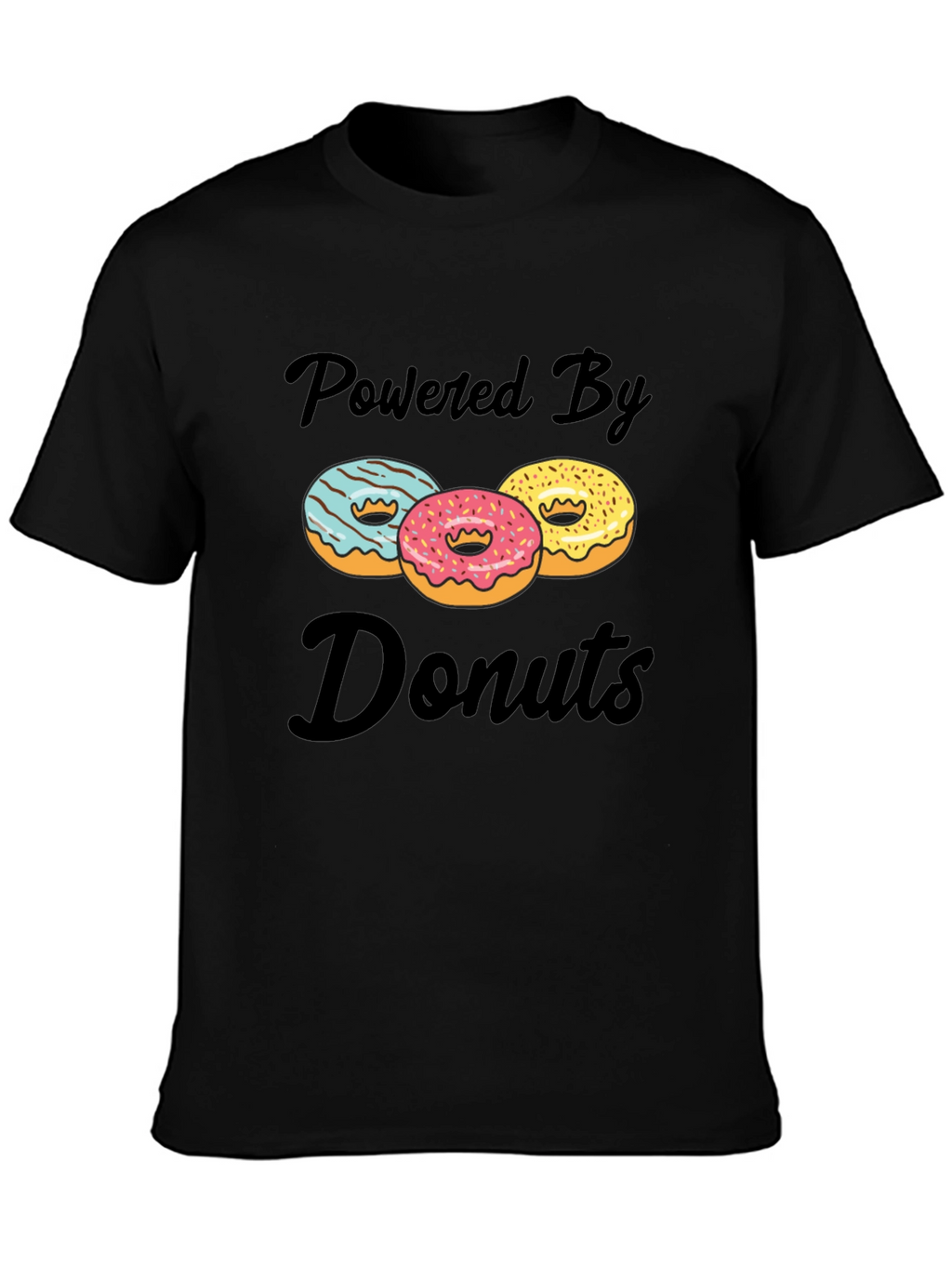 Powered By Donuts Graphic T-Shirt