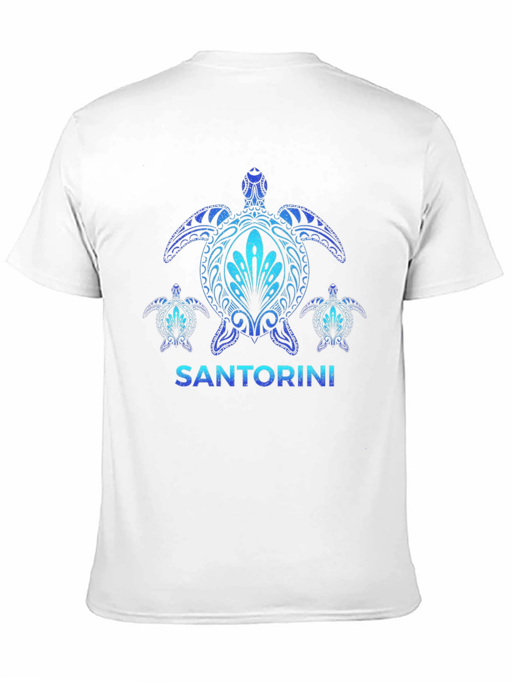 Santorini Turtle Graphic T-Shirt