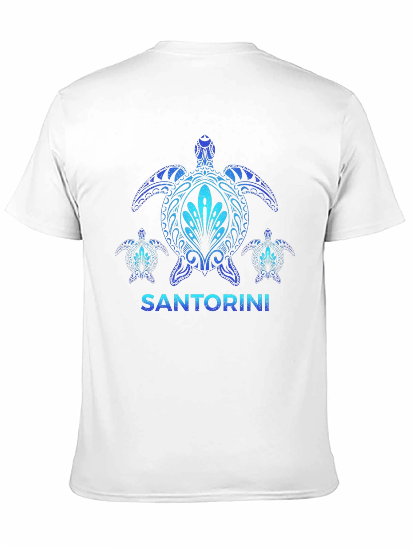 Santorini Turtle Graphic T-Shirt