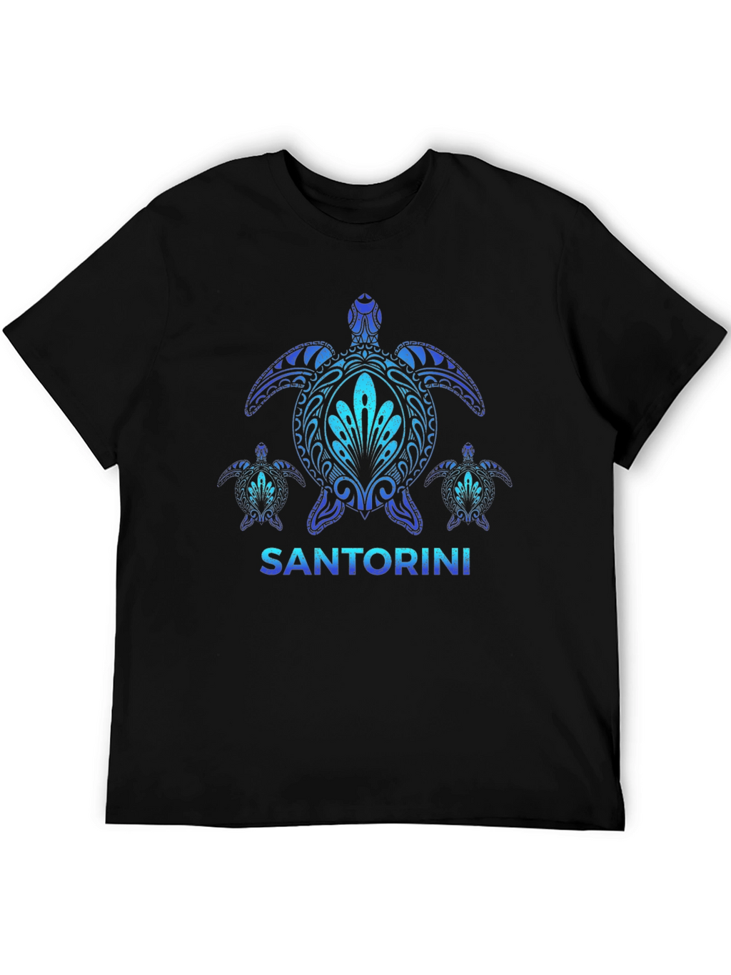 Santorini Turtle Graphic T-Shirt