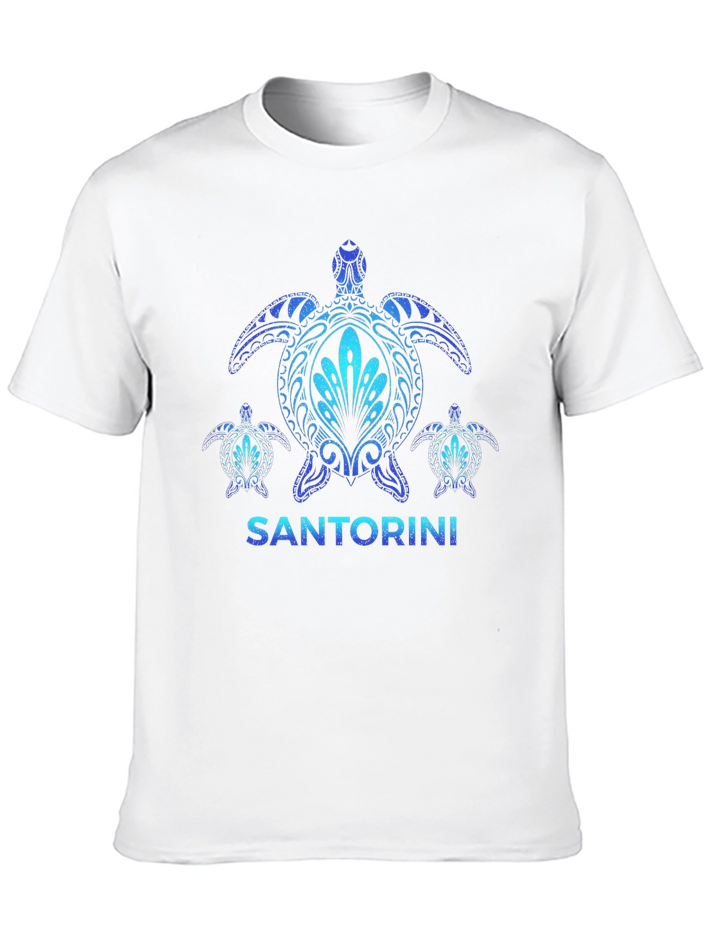 Santorini Turtle Graphic T-Shirt