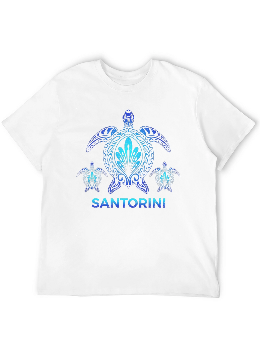 Santorini Turtle Graphic T-Shirt