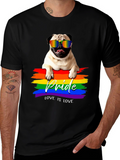 Pug Pride T-Shirt - Love is Love
