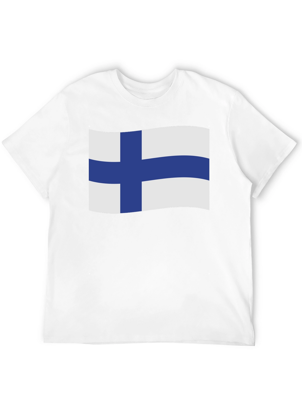 Finland Flag T-Shirt - Black Cotton Tee