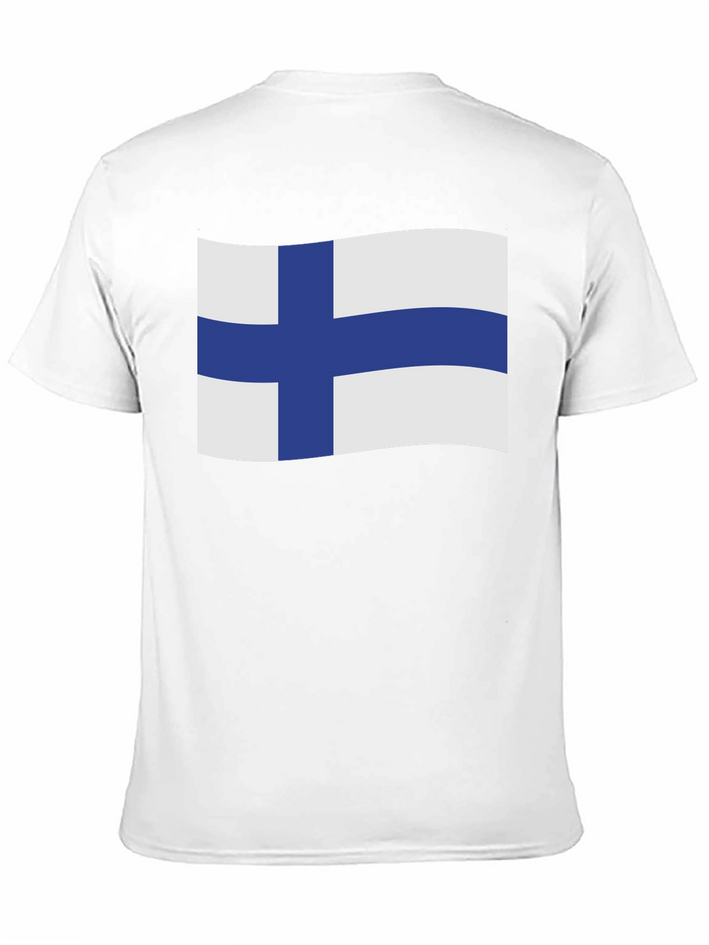 Finland Flag T-Shirt - Black Cotton Tee