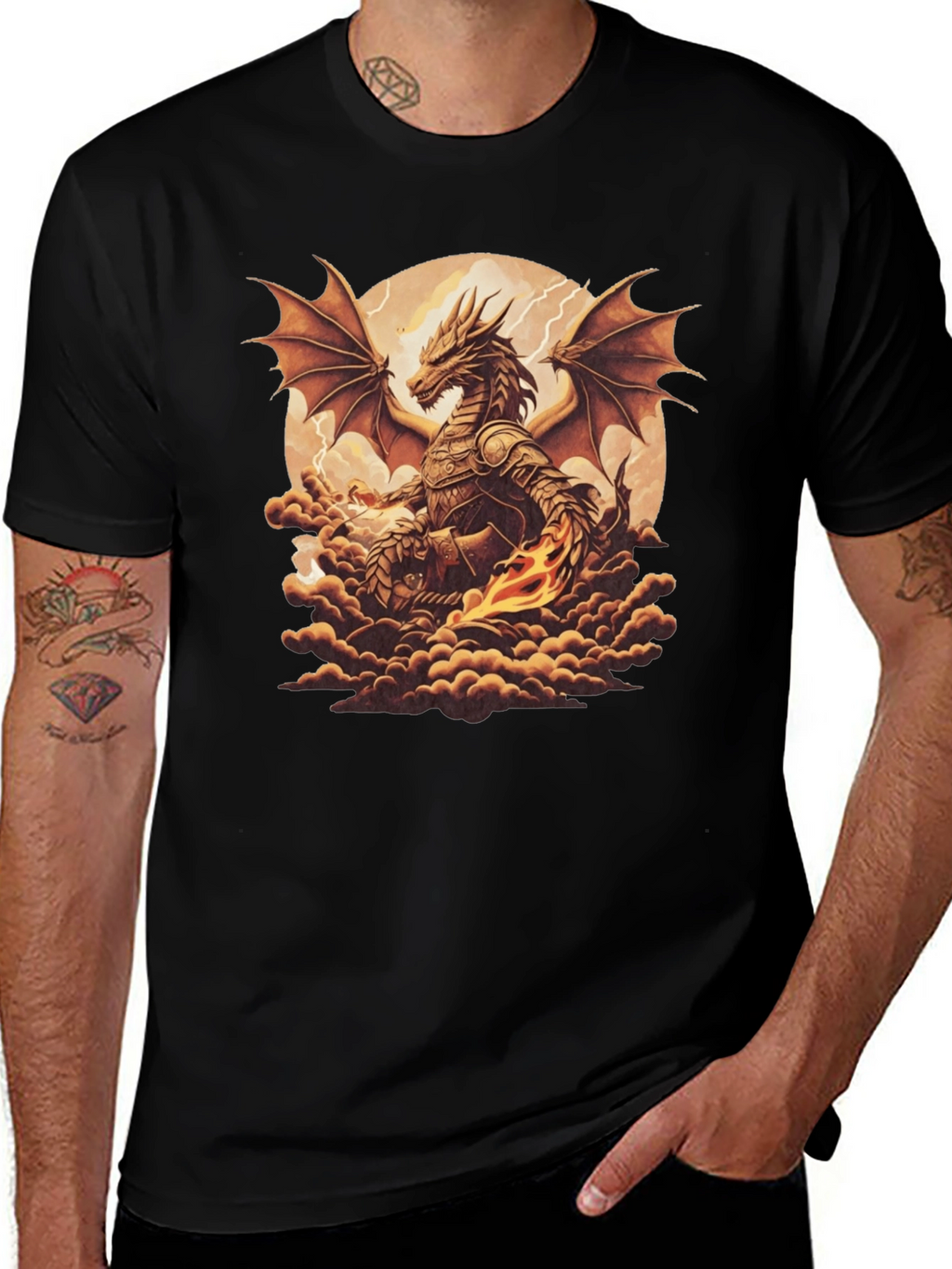 Dragon Graphic Tee - Fantasy T-Shirt