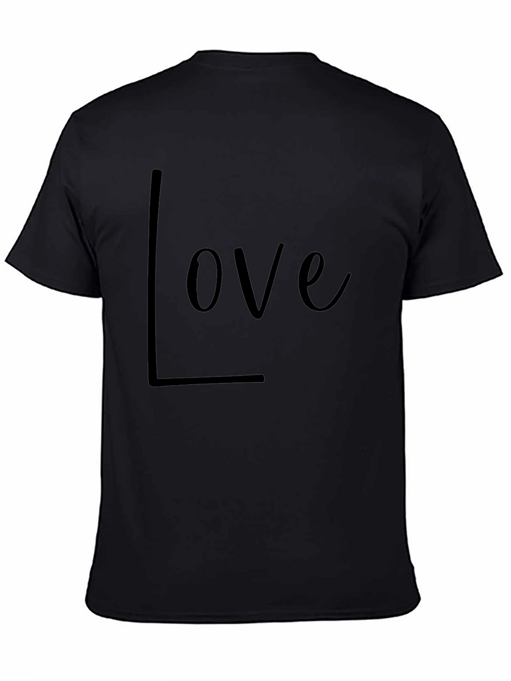 Love Graphic Print Casual Tee