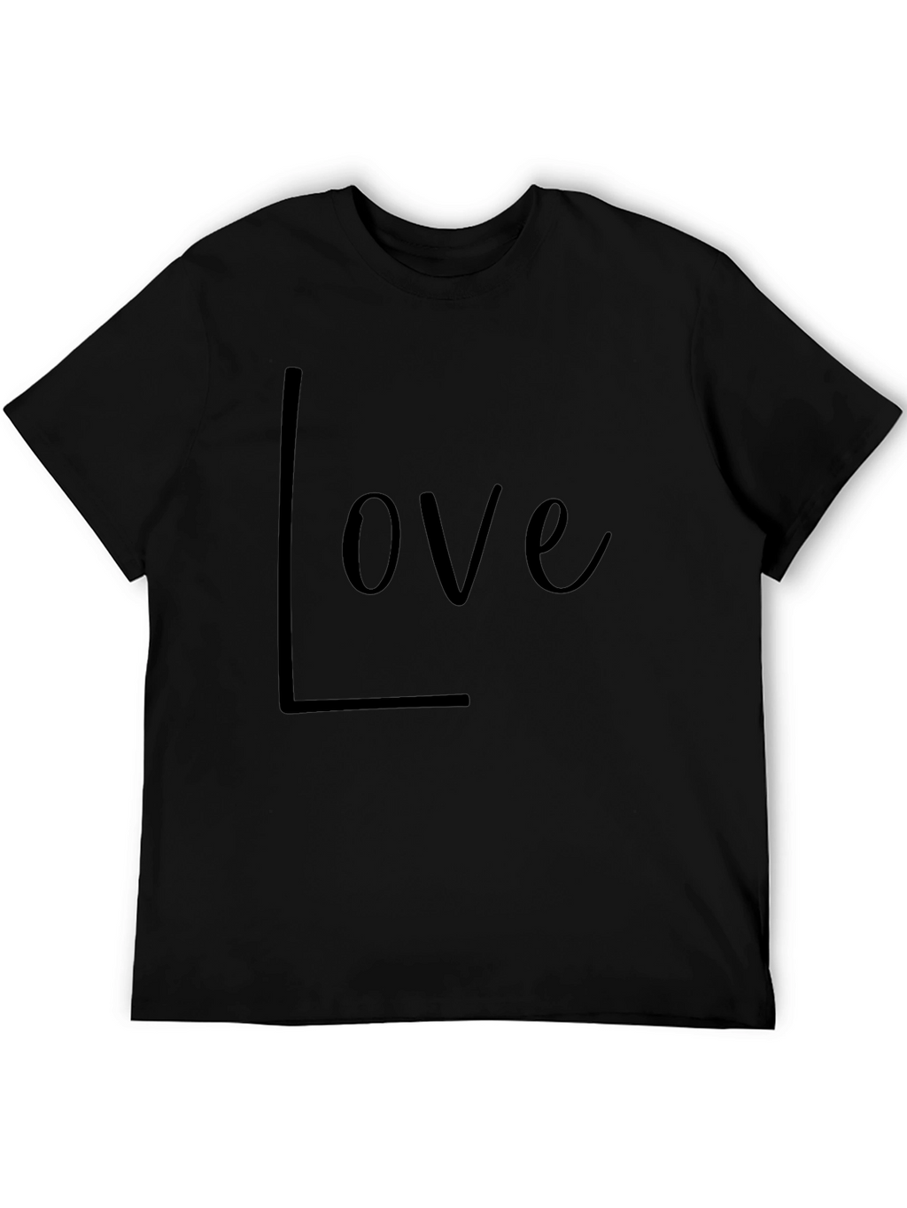 Love Graphic Print Casual Tee