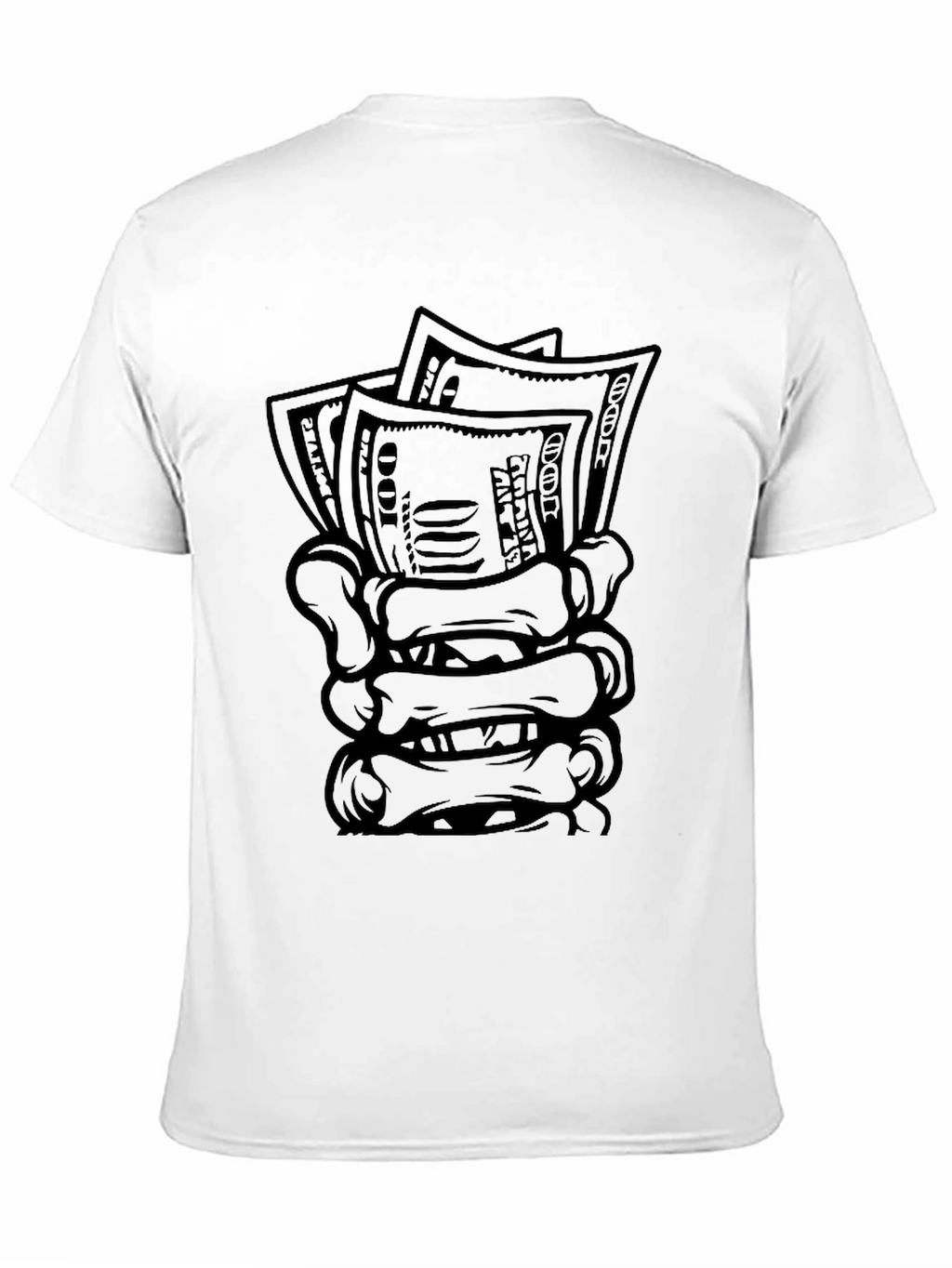 Money Grab Graphic Tee - Black Cotton Blend