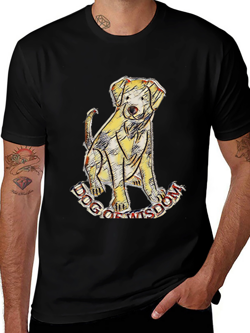 Dog of Wisdom Graphic T-Shirt