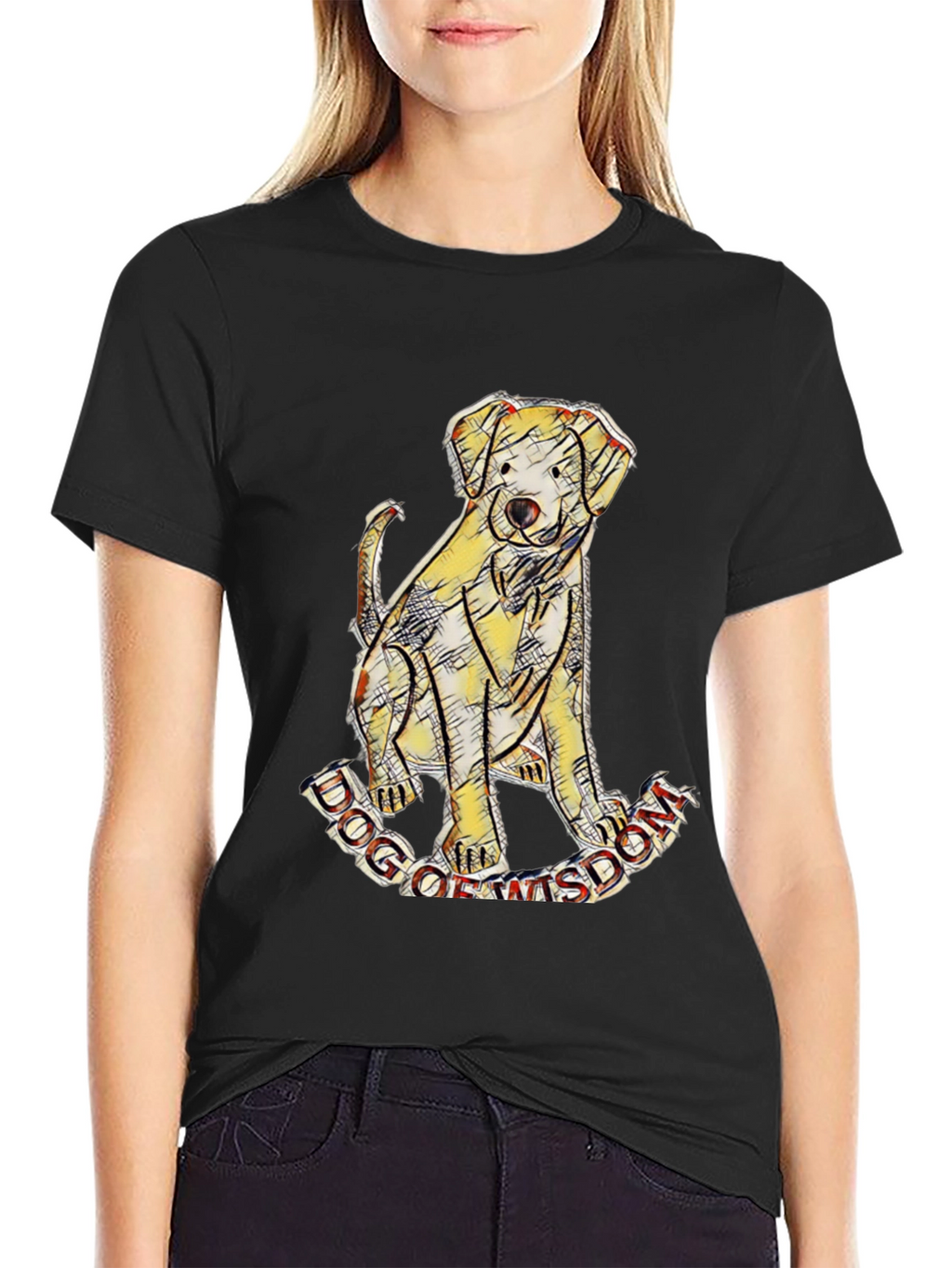 Dog of Wisdom Graphic T-Shirt