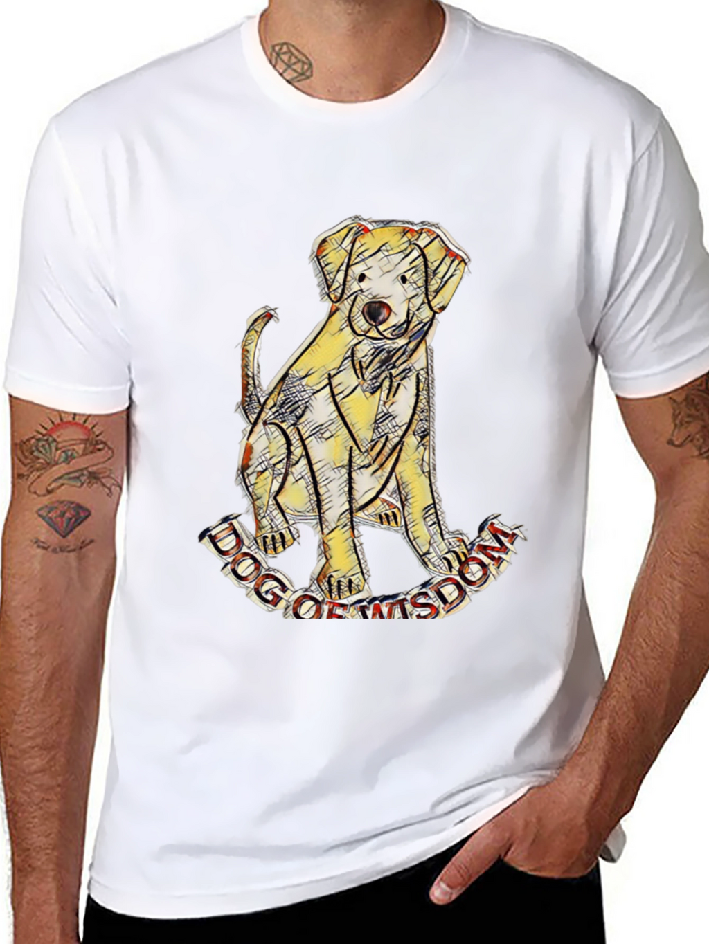 Dog of Wisdom Graphic T-Shirt