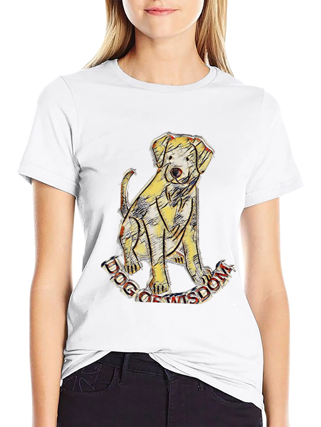 Dog of Wisdom Graphic T-Shirt