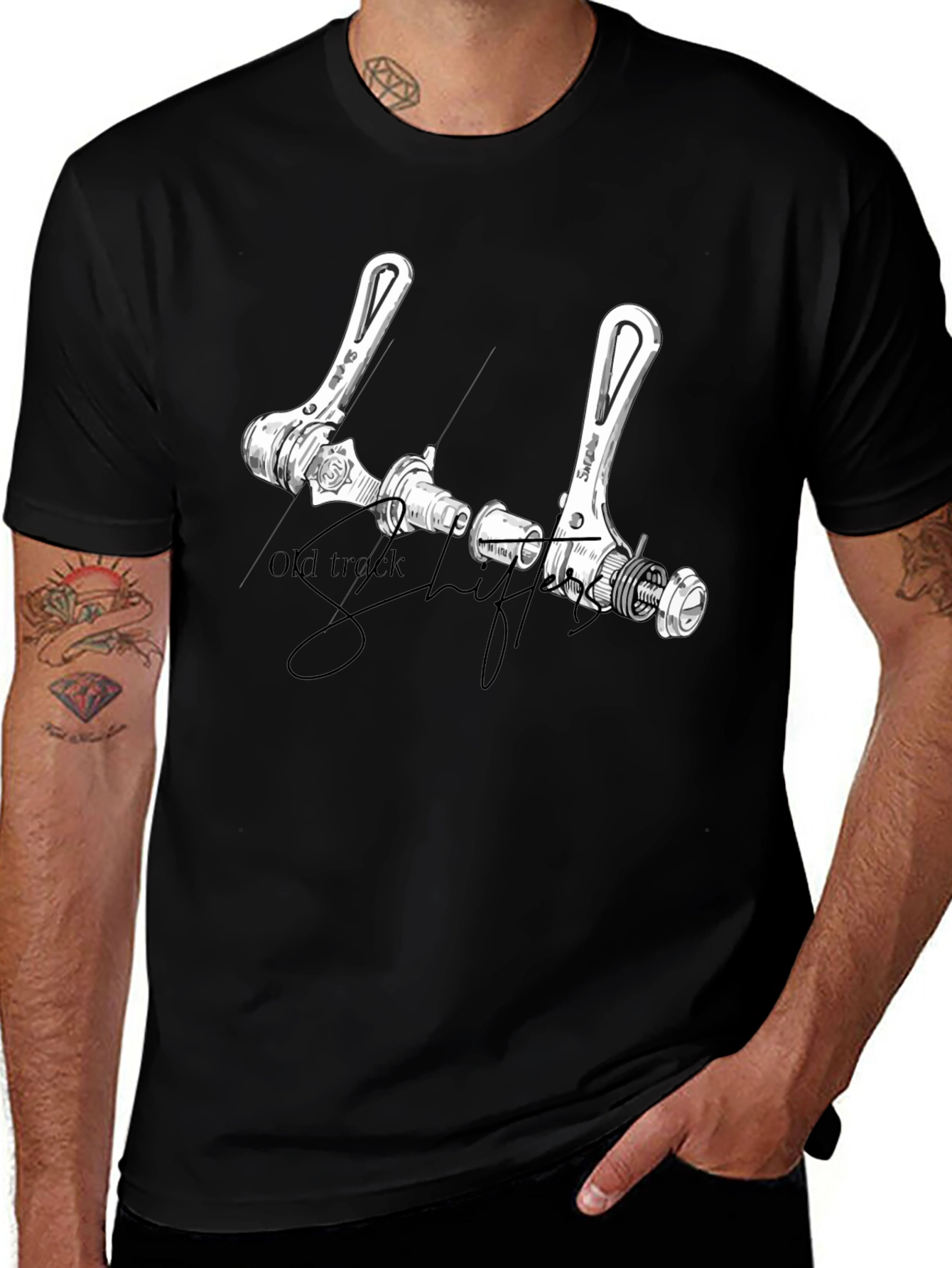 Old Track Shift T-Shirt - Black