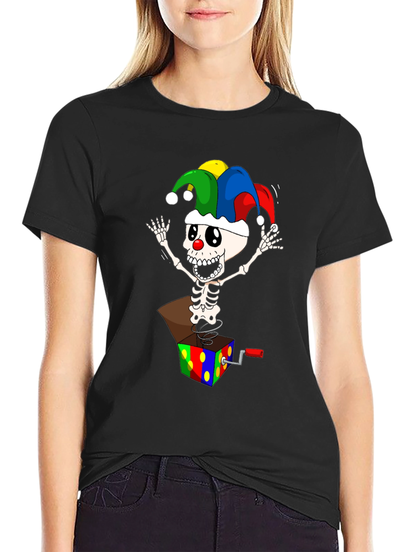 Skeleton Jack-in-the-Box T-Shirt