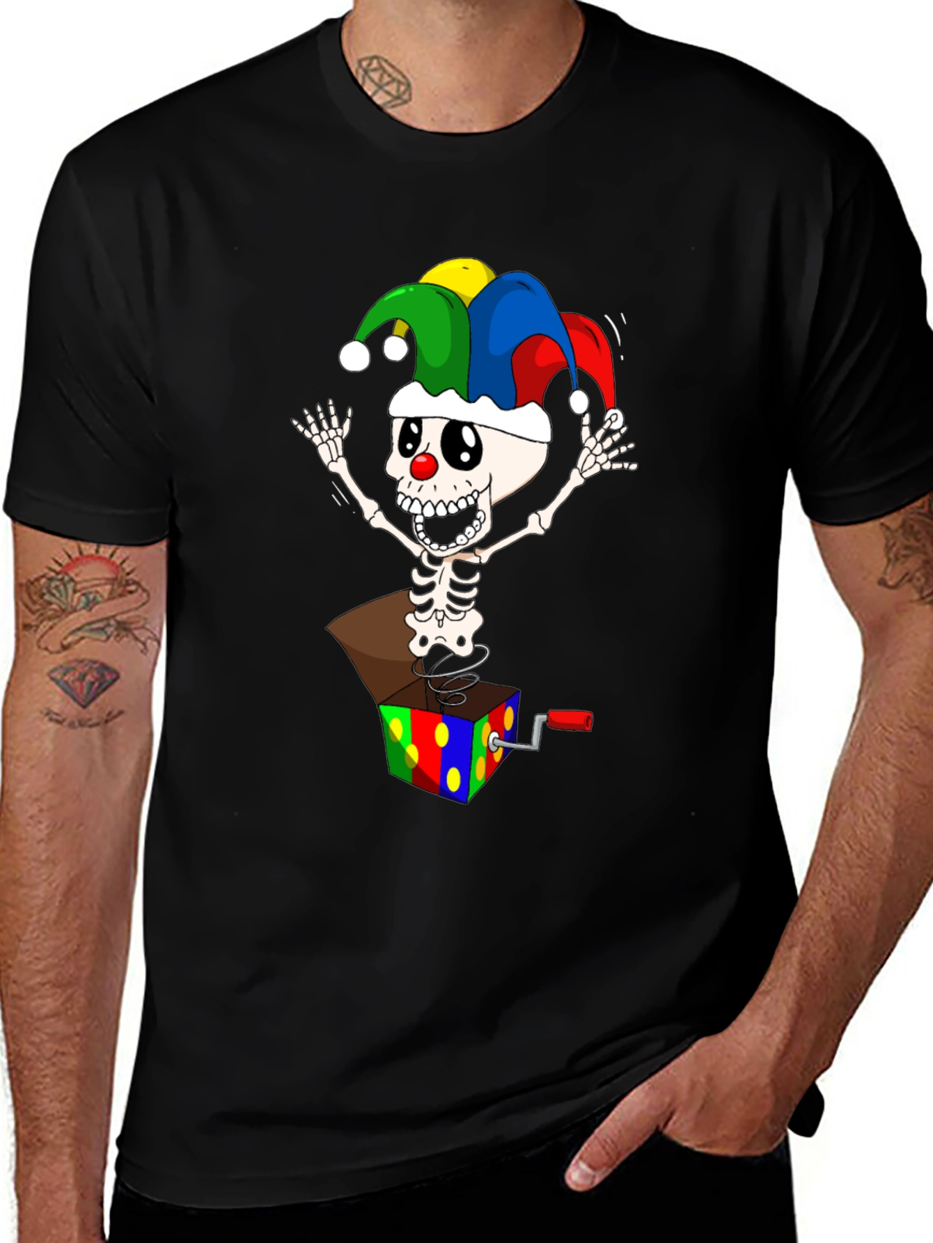 Skeleton Jack-in-the-Box T-Shirt
