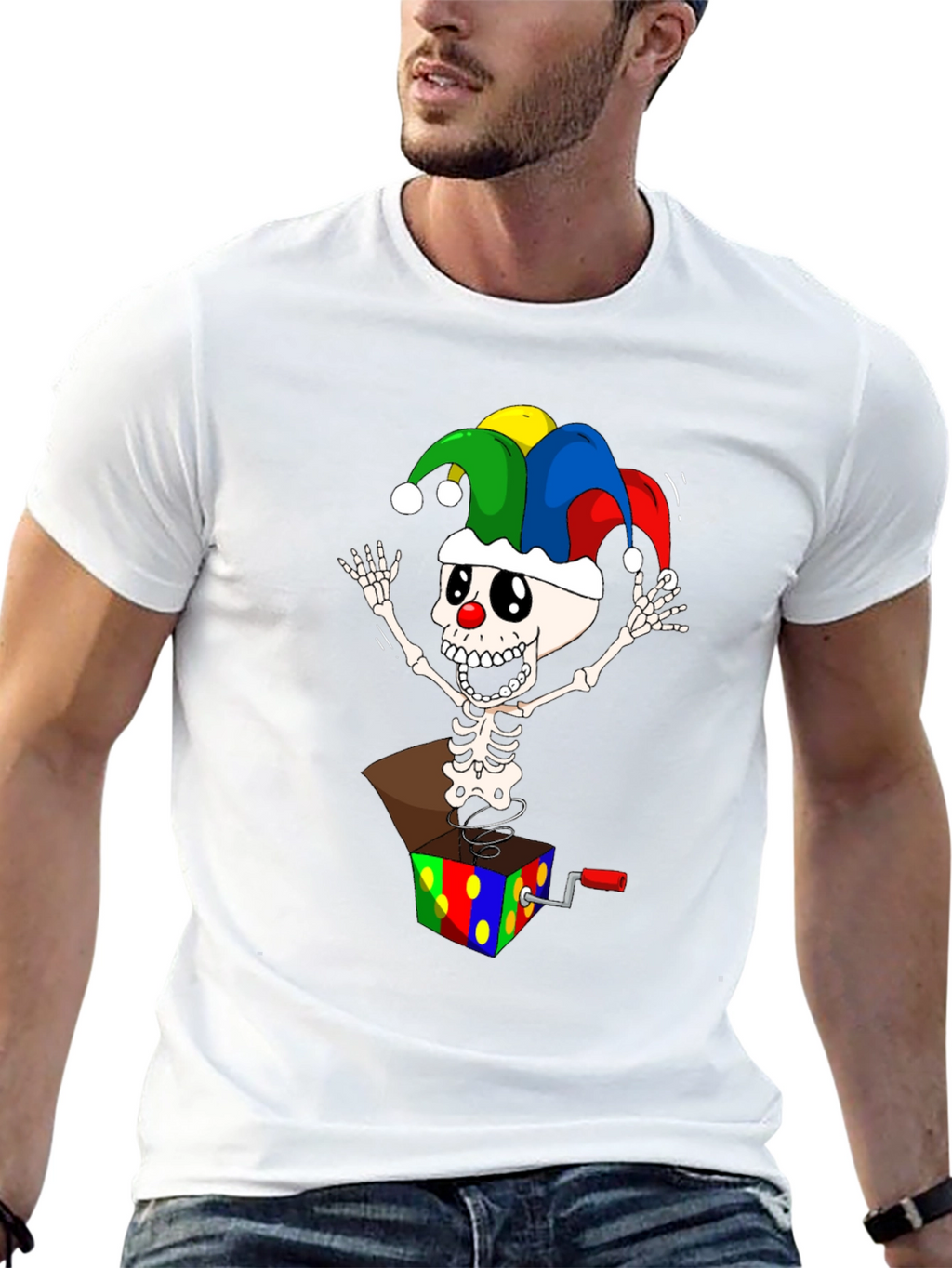 Skeleton Jack-in-the-Box T-Shirt