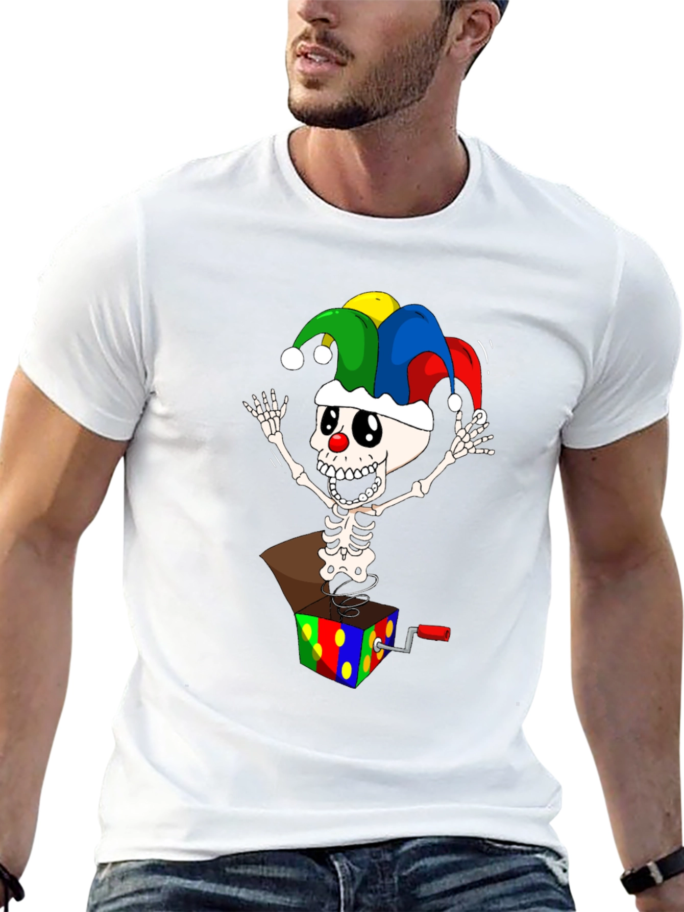 Skeleton Jack-in-the-Box T-Shirt